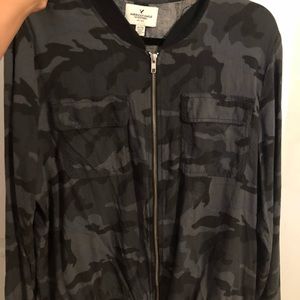 Light weight black camo jacket